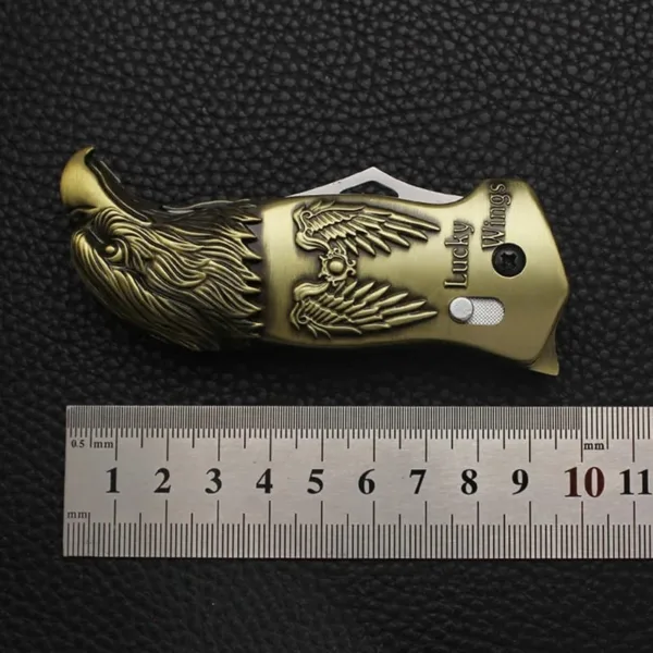 Eagle Head Lighter With Openable Knife